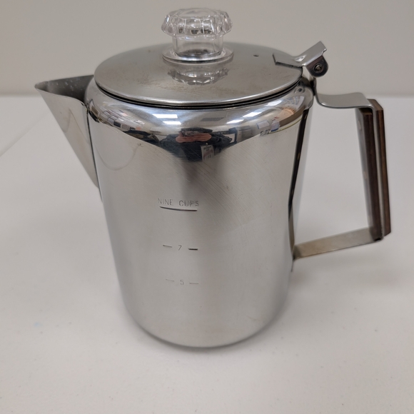 Elegant Silver Coffee Percolator - Picture 1 of 16